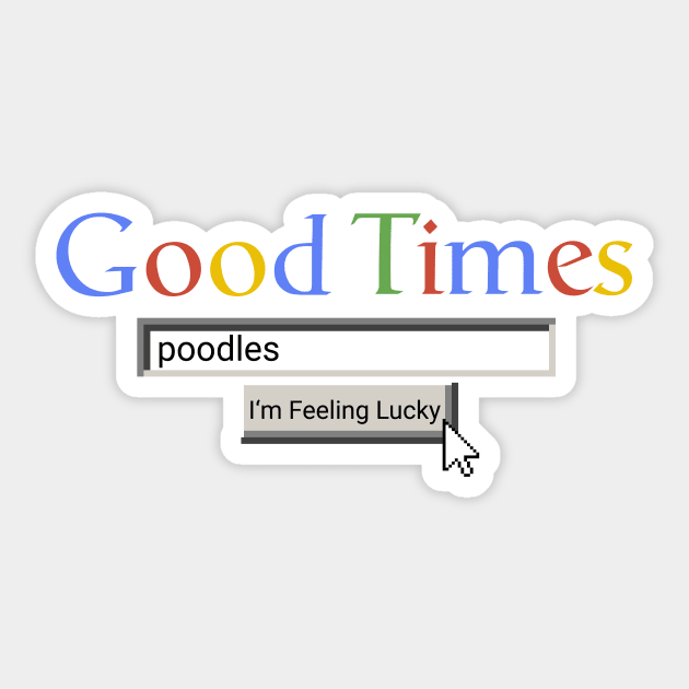 Good Times Poodles Sticker by Graograman